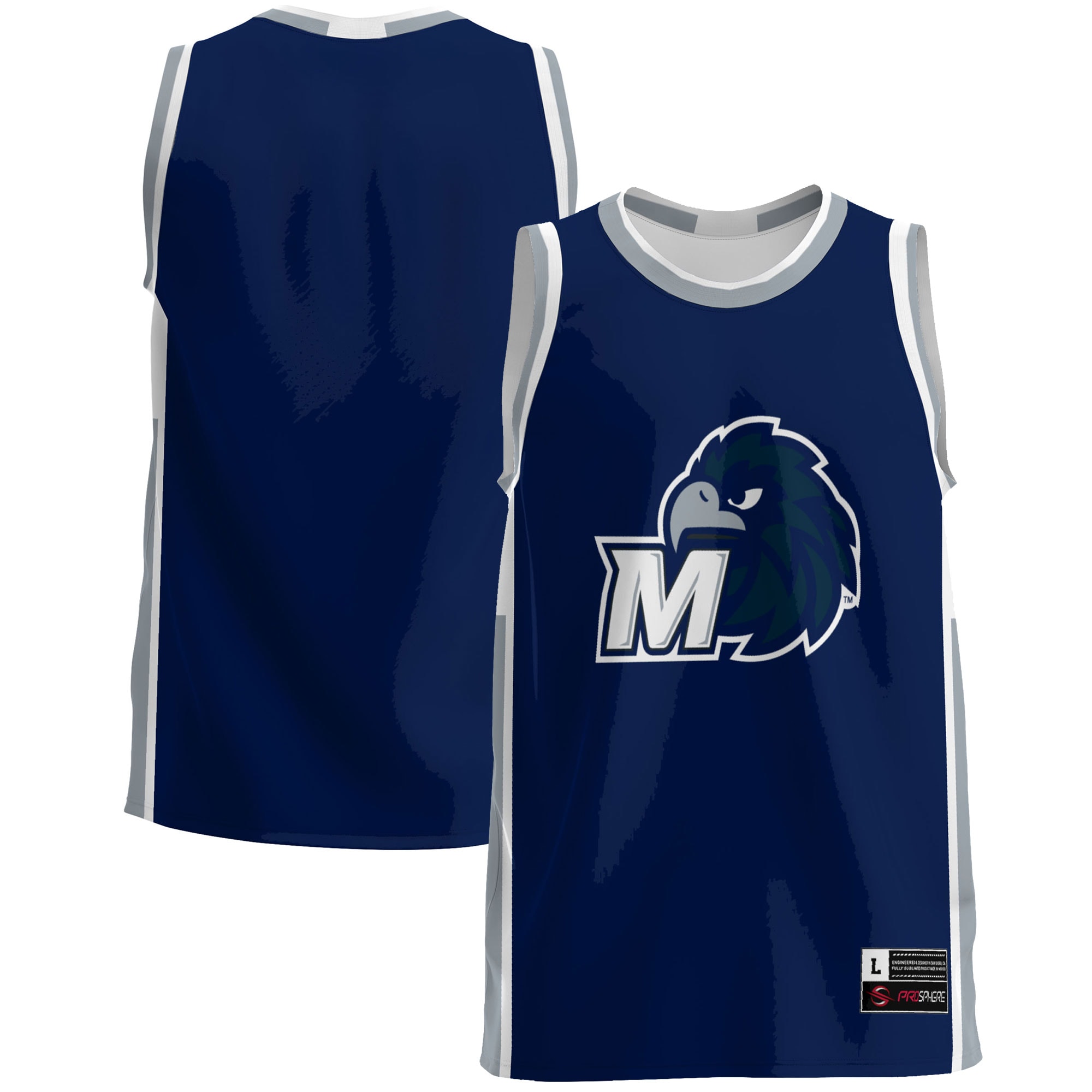 Monmouth Hawks Basketball Jersey - Royal For Youth Women Men