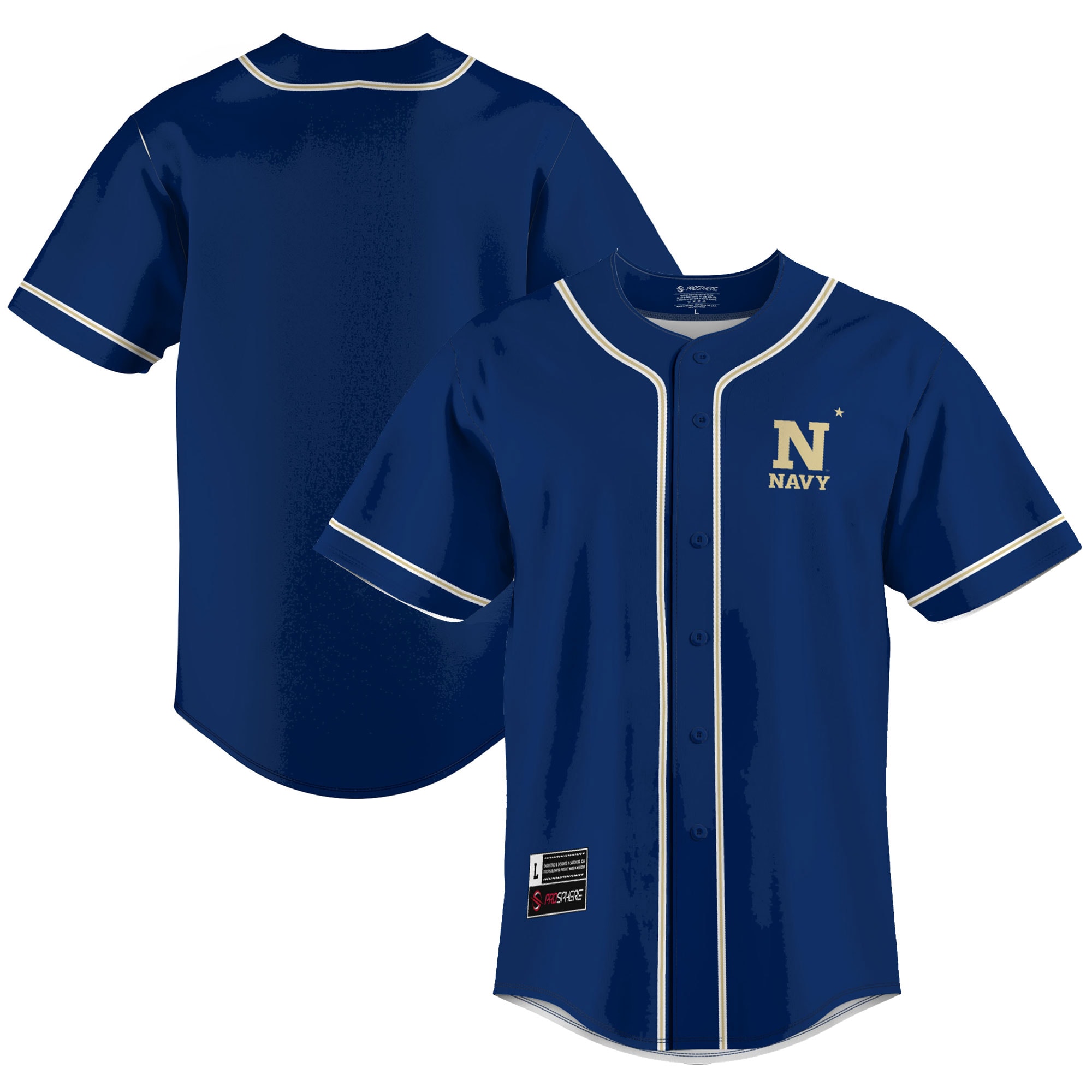 Navy Midshipmen Baseball Jersey - Navy For Youth Women Men