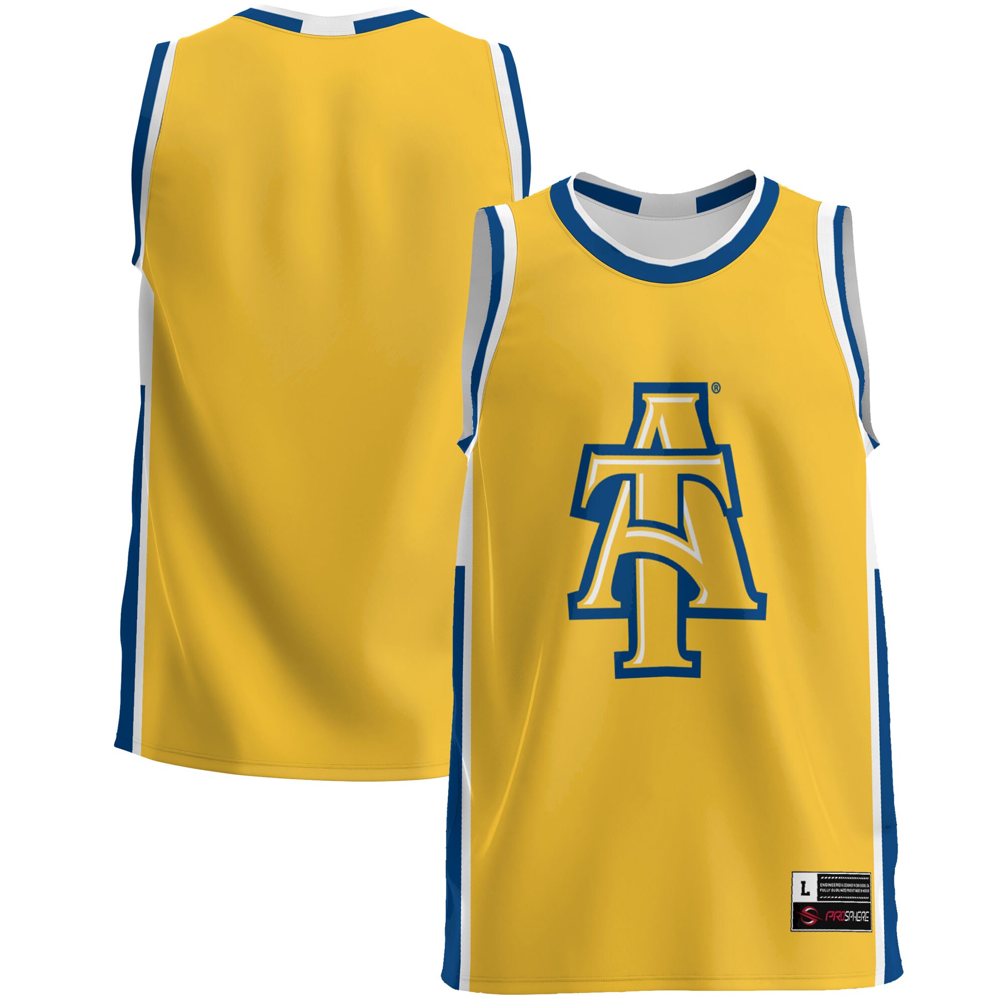 North Carolina A&T Aggies Basketball Jersey - Gold For Youth Women Men