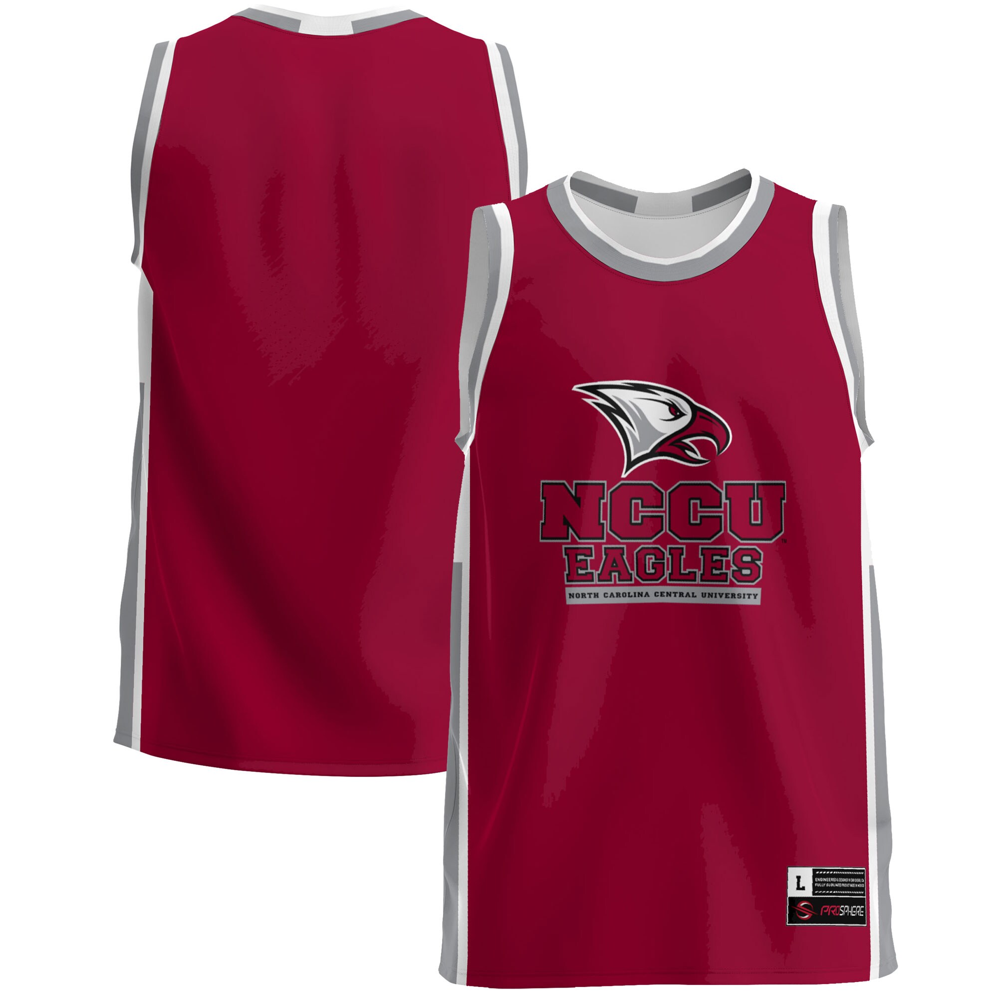 North Carolina Central Eagles Basketball Jersey - Maroon For Youth Women Men