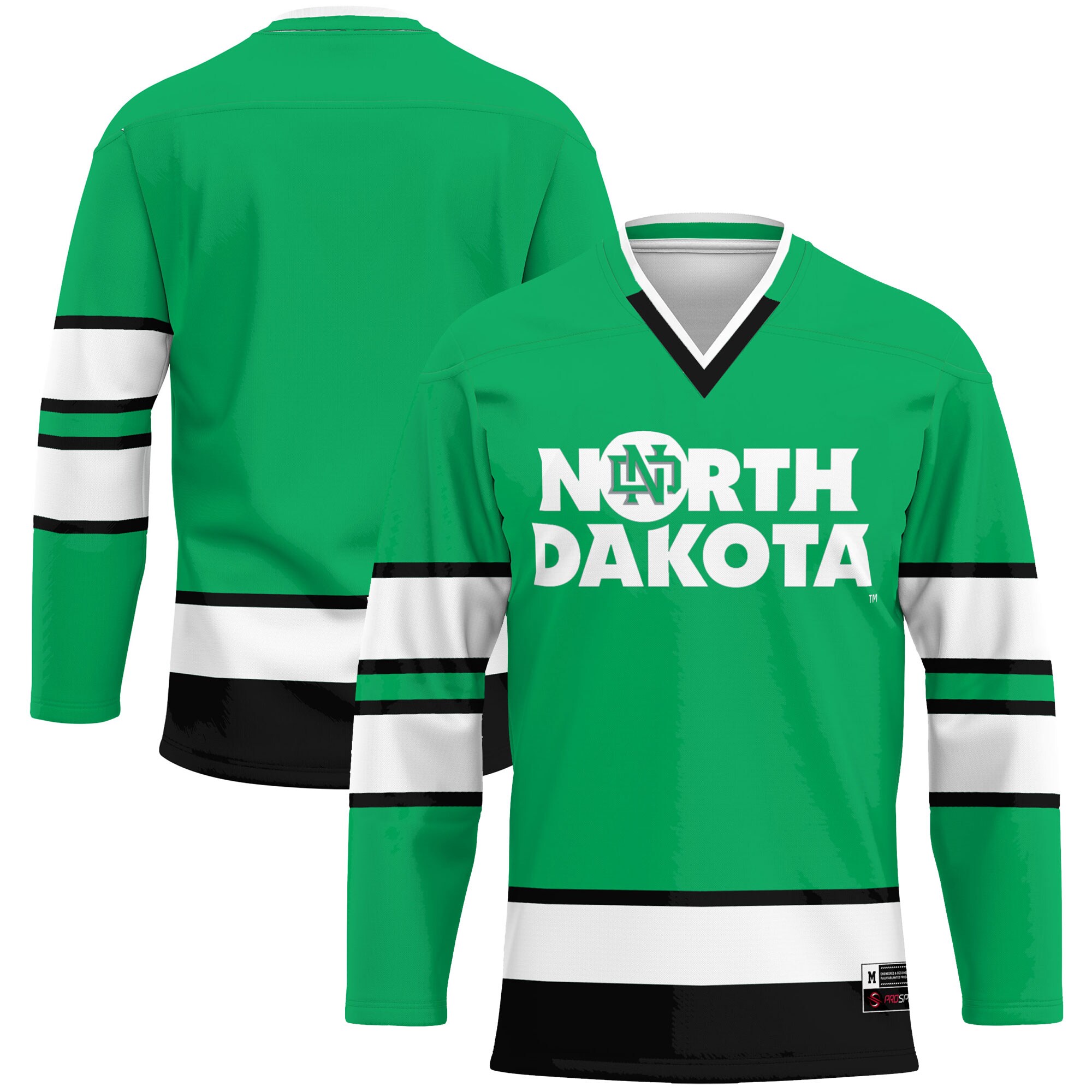North Dakota Hockey Jersey - Kelly Green For Youth Women Men