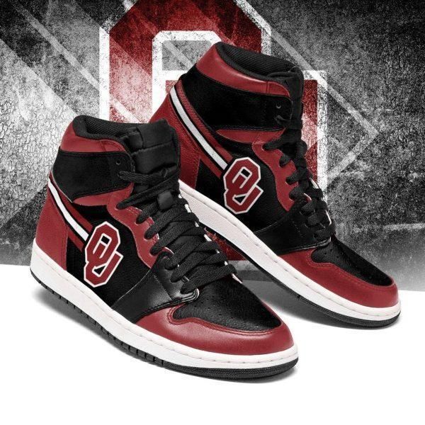 Oklahoma Sooners Ncaa Jordan 1 Air Sneakerblack Green Team Custom Eachstep Gift For Fans Shoes Sport Sneakers