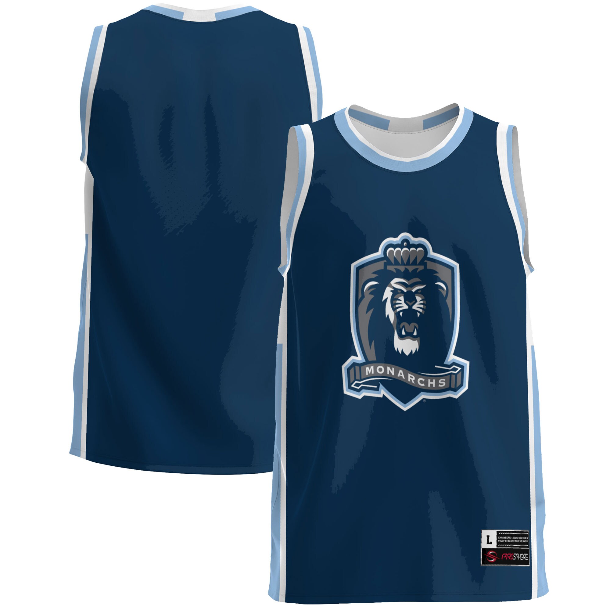 Old Dominion Monarchs Basketball Jersey - Blue For Youth Women Men