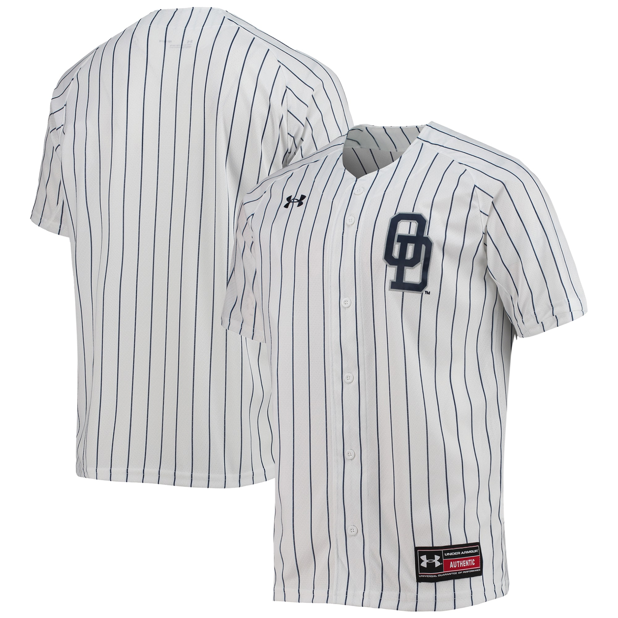 Old Dominion Monarchs Under Armour Pinstripe Replica Baseball Jersey - White For Youth Women Men