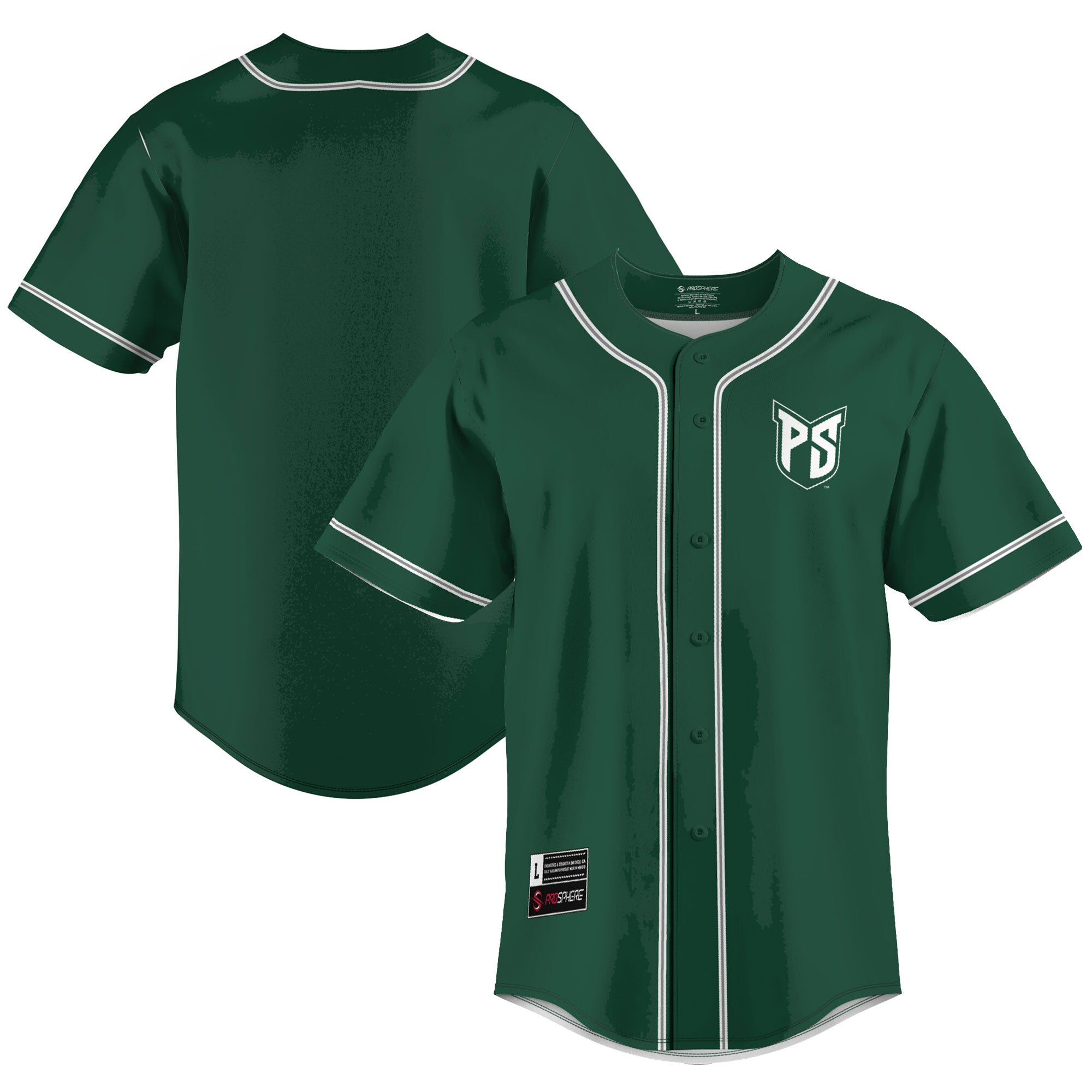 Portland State Vikings Baseball Jersey - Green For Youth Women Men
