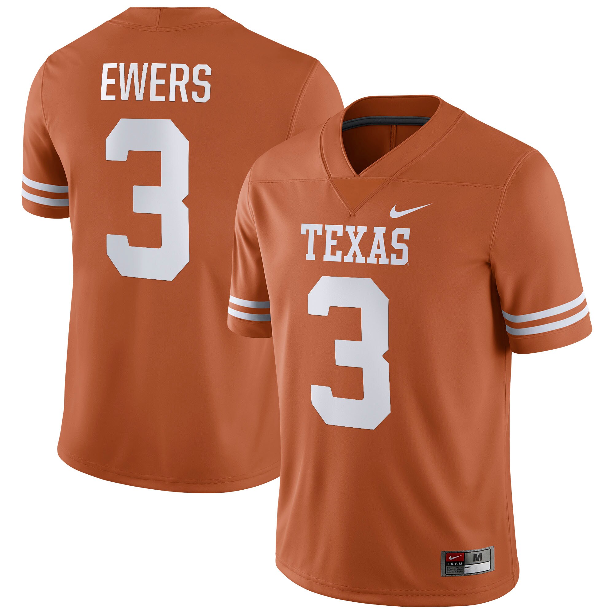 Quinn Ewers Texas Longhorns Nil Replica  Football Shirts Jersey - Texas Orange For Youth Women Men