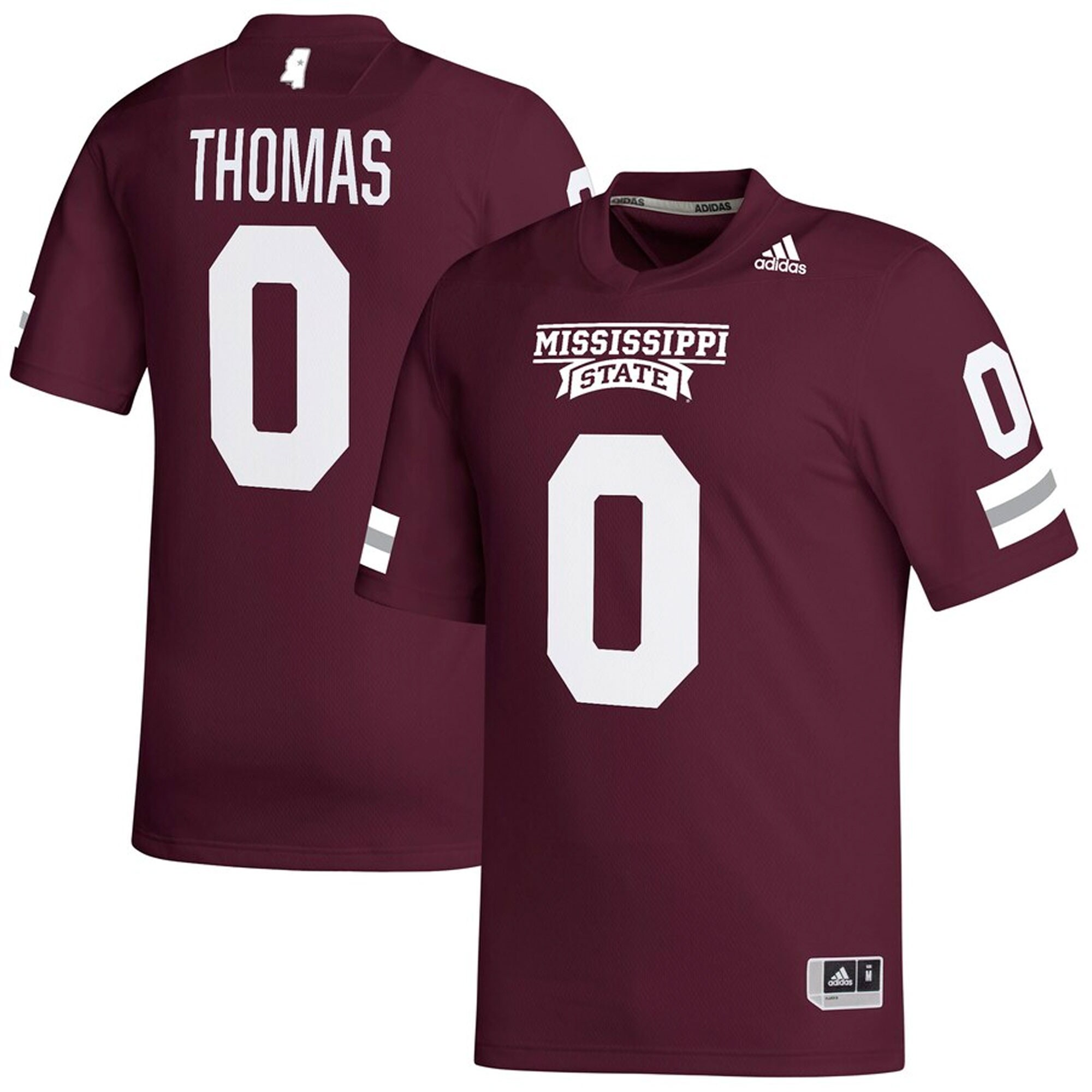Rara Thomas Mississippi State Bulldogs   Nil Replica  Football Shirts Jersey - Maroon For Youth Women Men