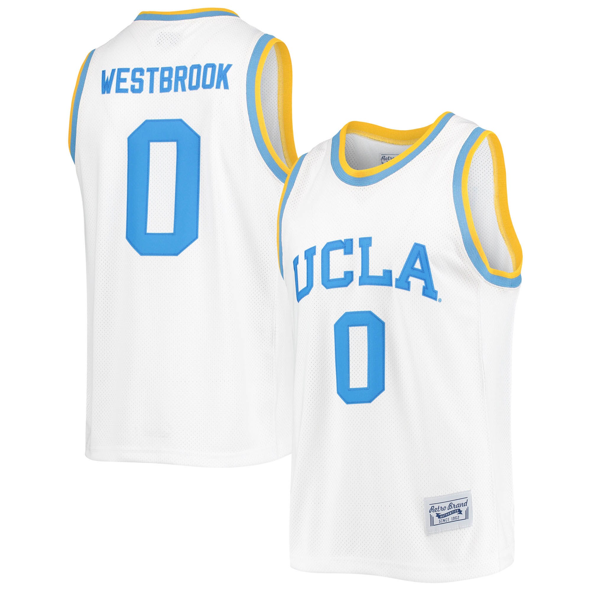 Russell Westbrook Ucla Bruins Original Retro Brand Commemorative Classic Basketball Jersey - White For Youth Women Men