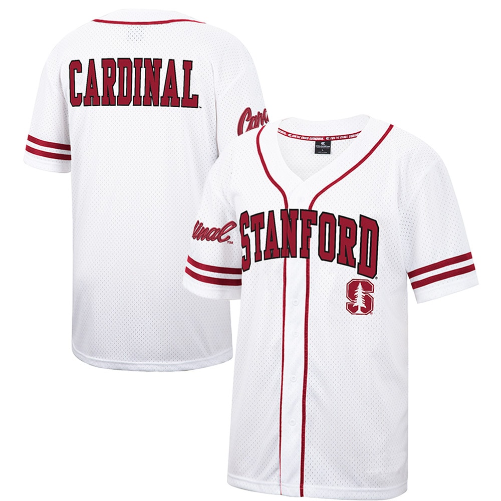 Stanford Cardinal Colosseum Free Spirited Baseball Jersey - Whitecardinal For Youth Women Men