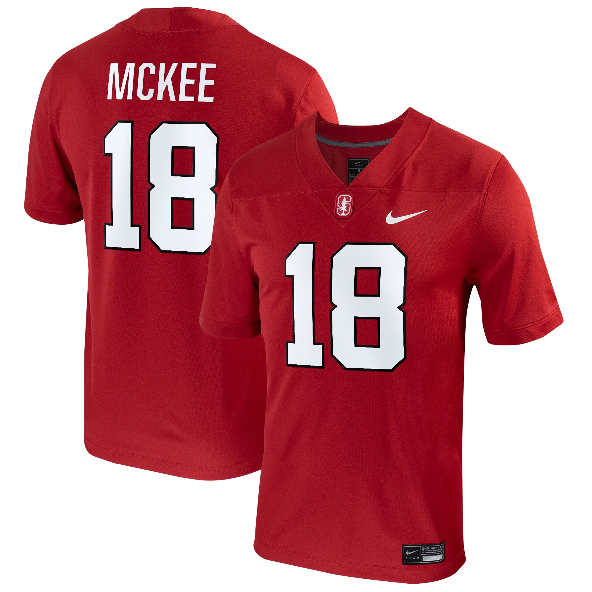 Tanner Mckee Stanford Cardinal Nil Replica  Football Shirts Jersey - Crimson For Youth Women Men