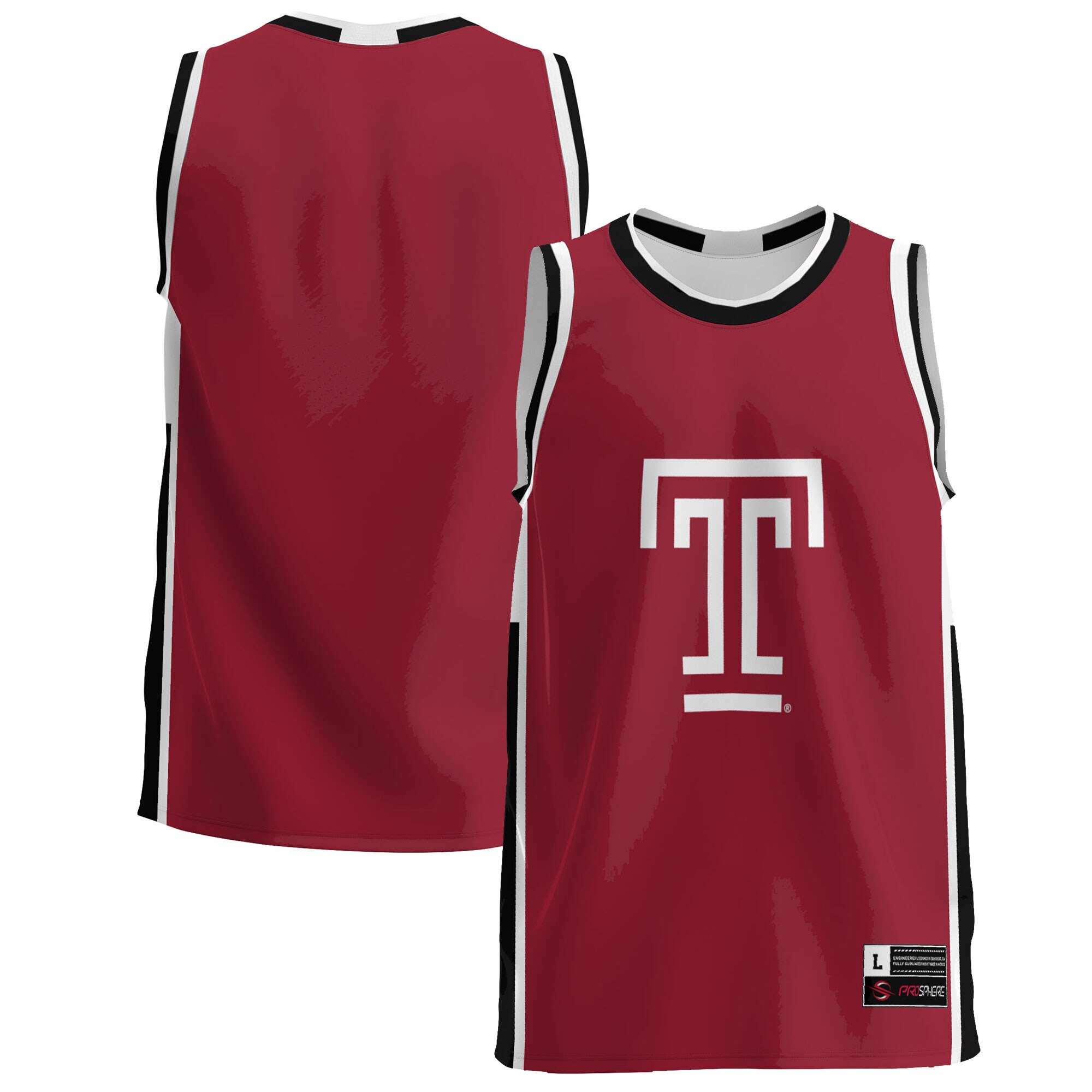 Temple Owls Basketball Jersey - Cherry For Youth Women Men
