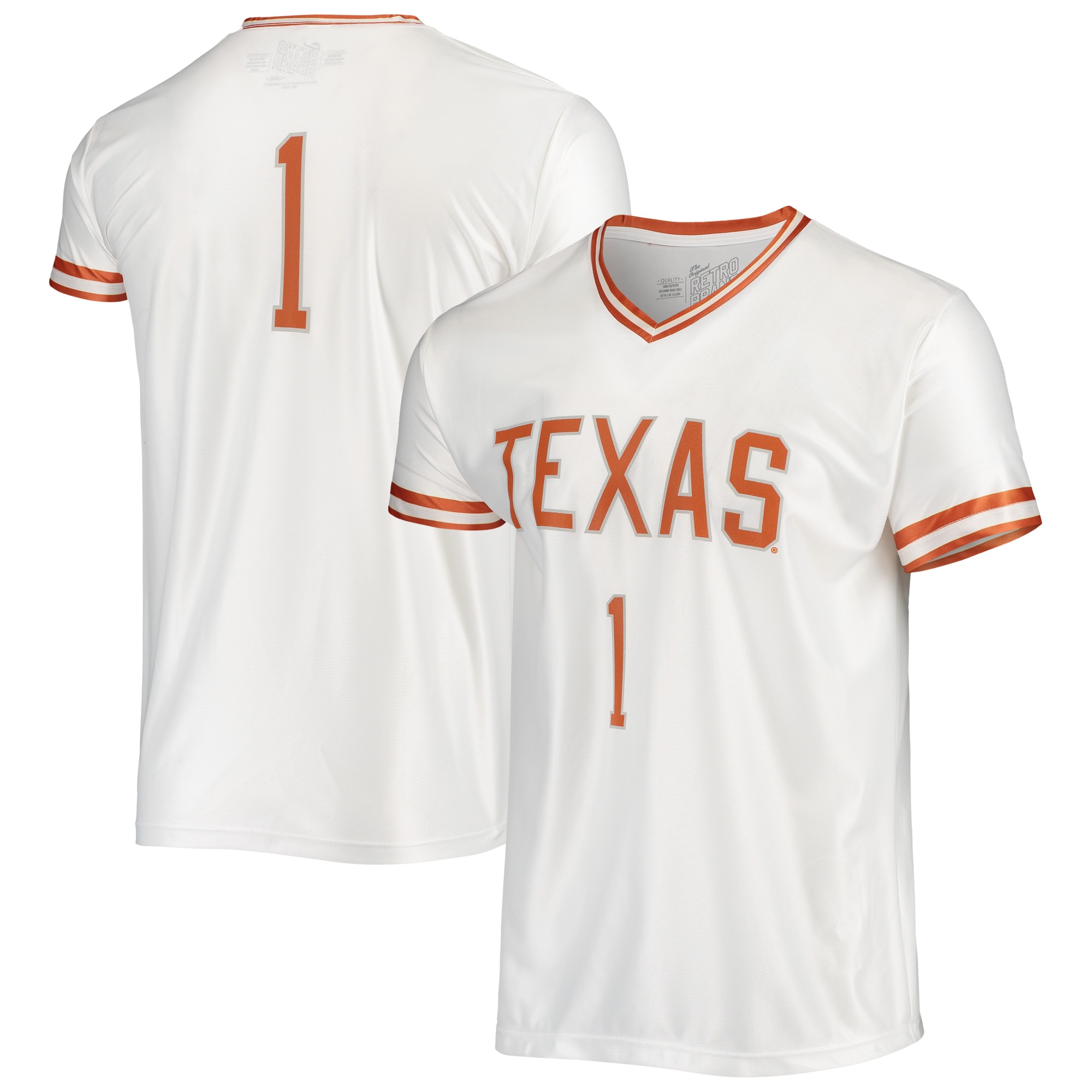 Texas Longhorns Original Retro Brand Basketball Jersey - White For Youth Women Men