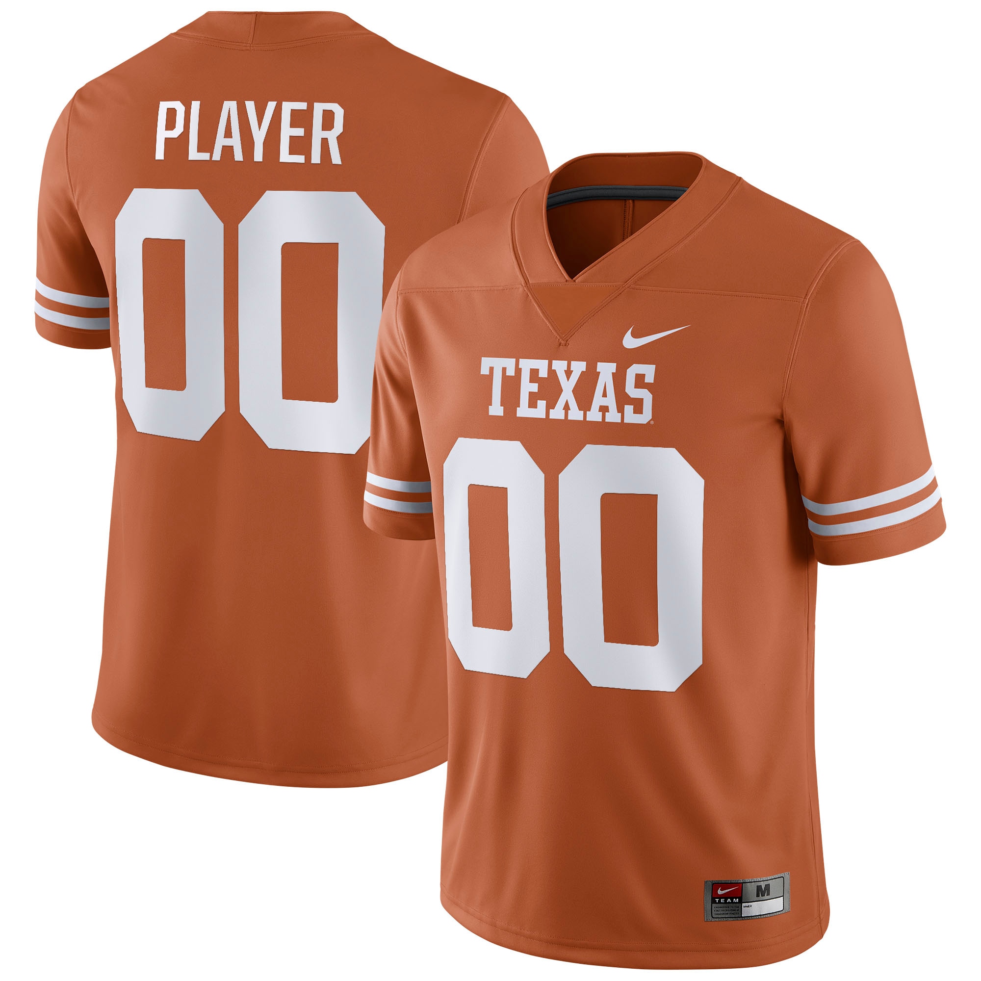 Texas Longhorns Pick-A-Player Nil Replica  Football Shirts Jersey - Texas Orange For Youth Women Men