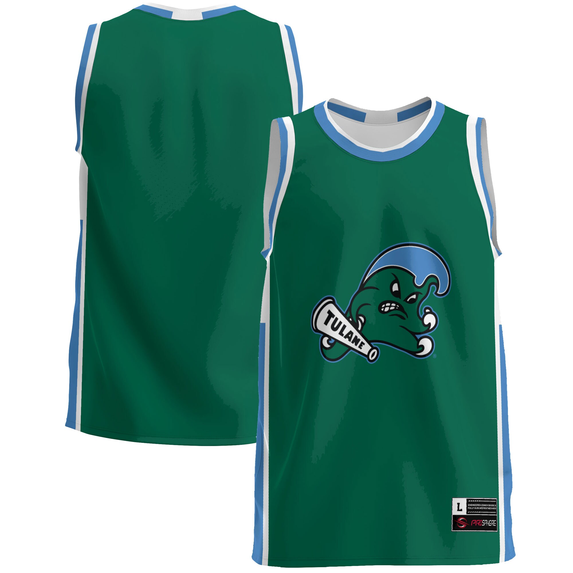Tulane Green Wave Basketball Jersey - Green For Youth Women Men