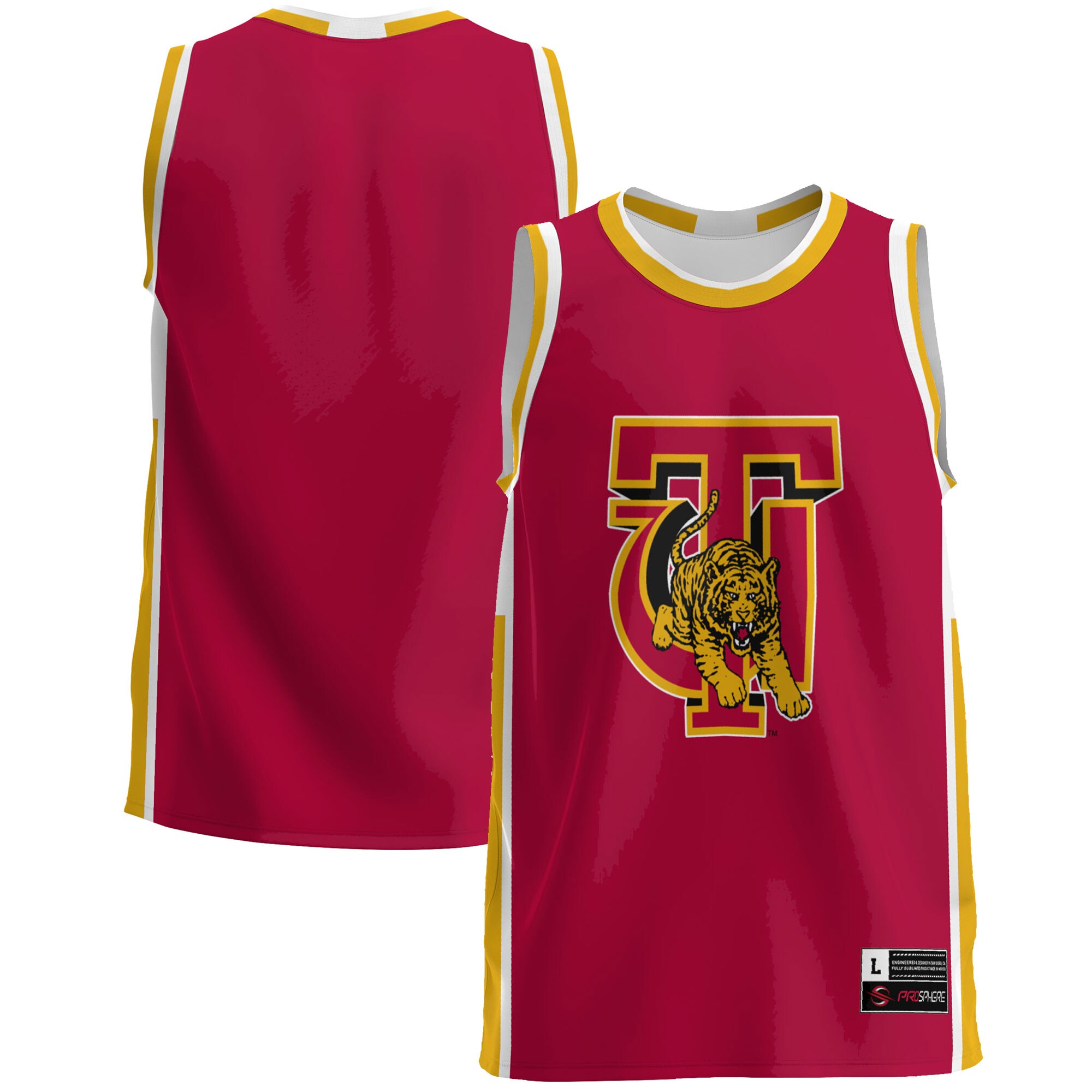 Tuskegee Golden Tigers Basketball Jersey - Crimson For Youth Women Men