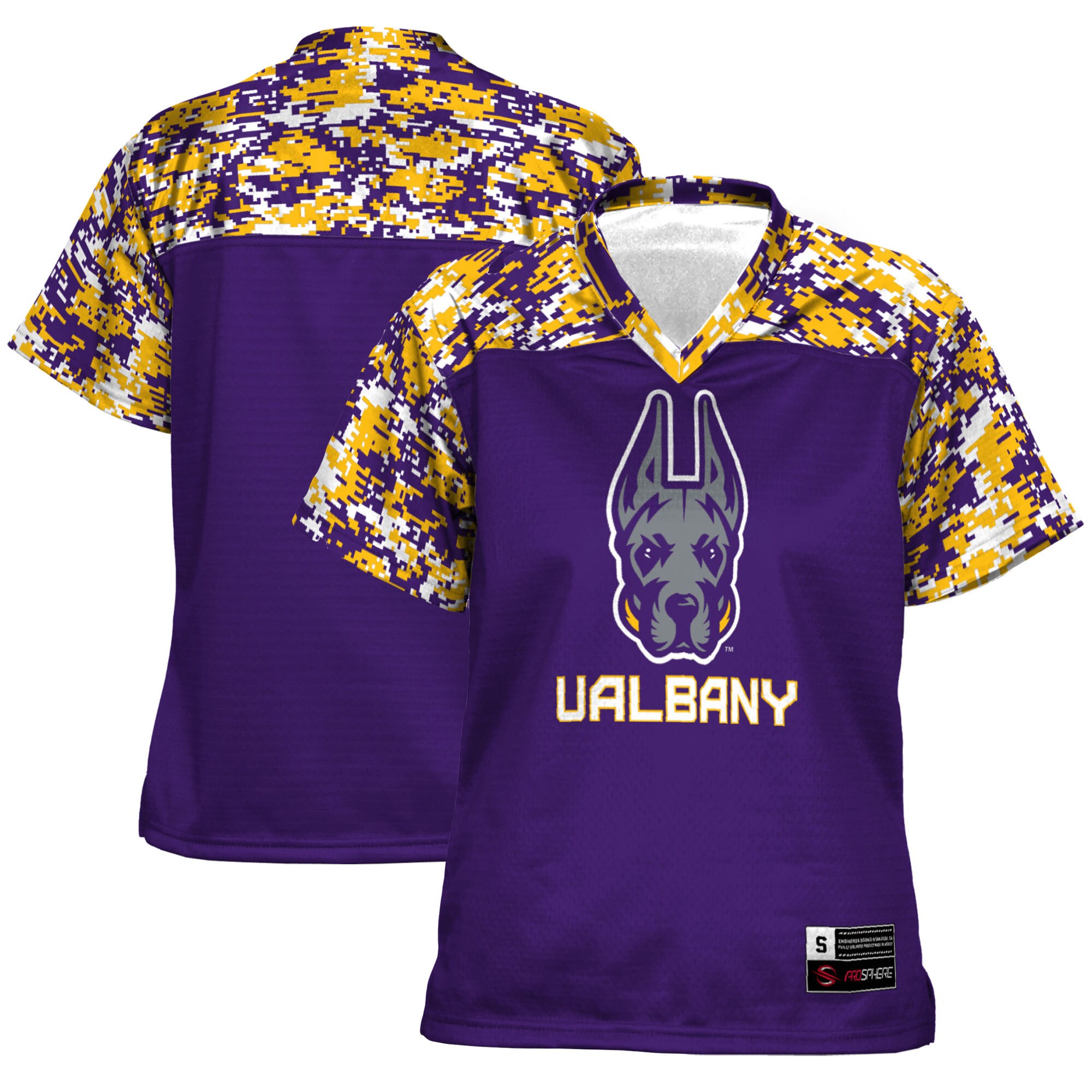 Ualbany Great Danes Prosphere Women'S  Football Shirts Jersey - Purple For Youth Women Men