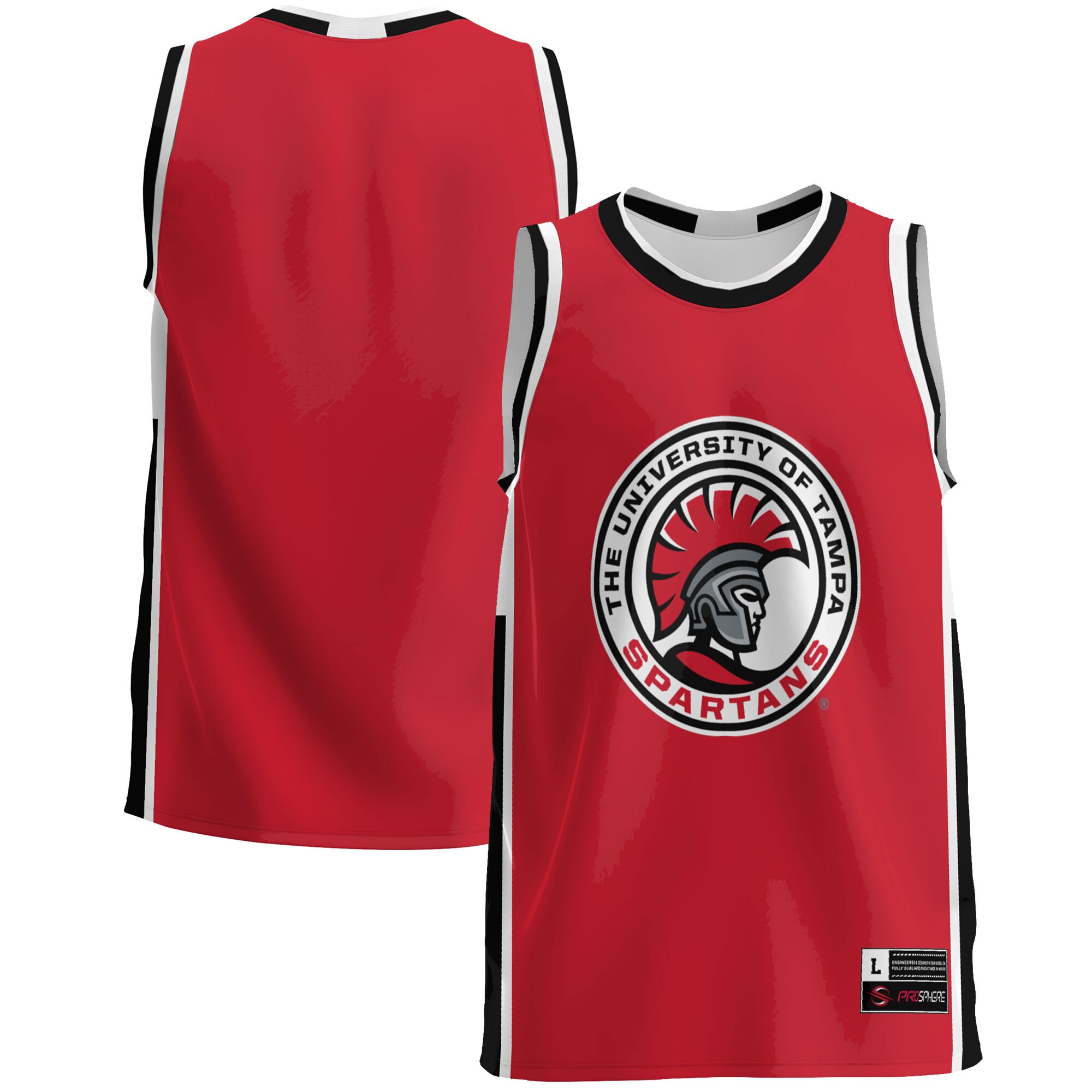 University of Tampa Spartans Basketball Jersey - Red For Youth Women Men