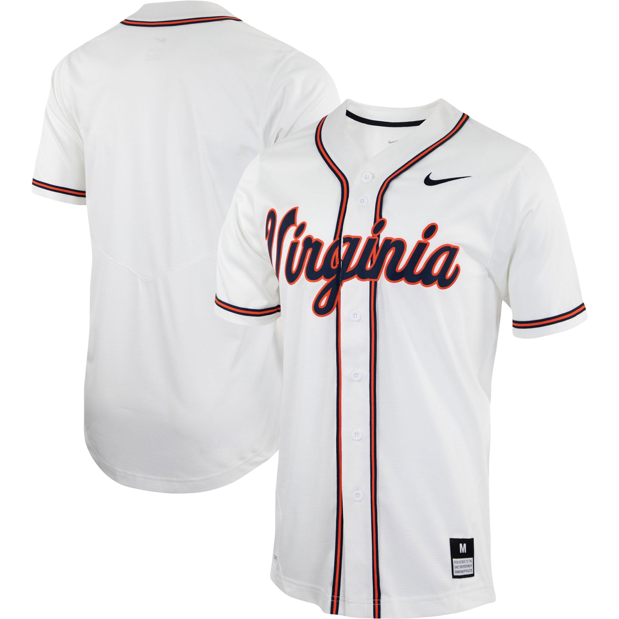 Virginia Cavaliers Replica Baseball Jersey - White For Youth Women Men
